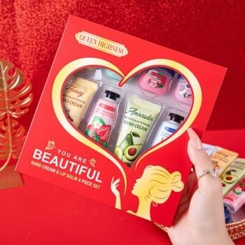 Queen Highness 8-Piece Hand Cream & Lip Balm Gift Set – Free Home Delivery