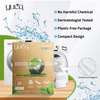 🌿 YUCO লন্ড্রি ডিটারজেন্ট শিটস – Smart & Eco-Friendly Laundry