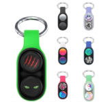 PopPuck Buckle Fingertip Fidget Magnetic Toy + Keyring